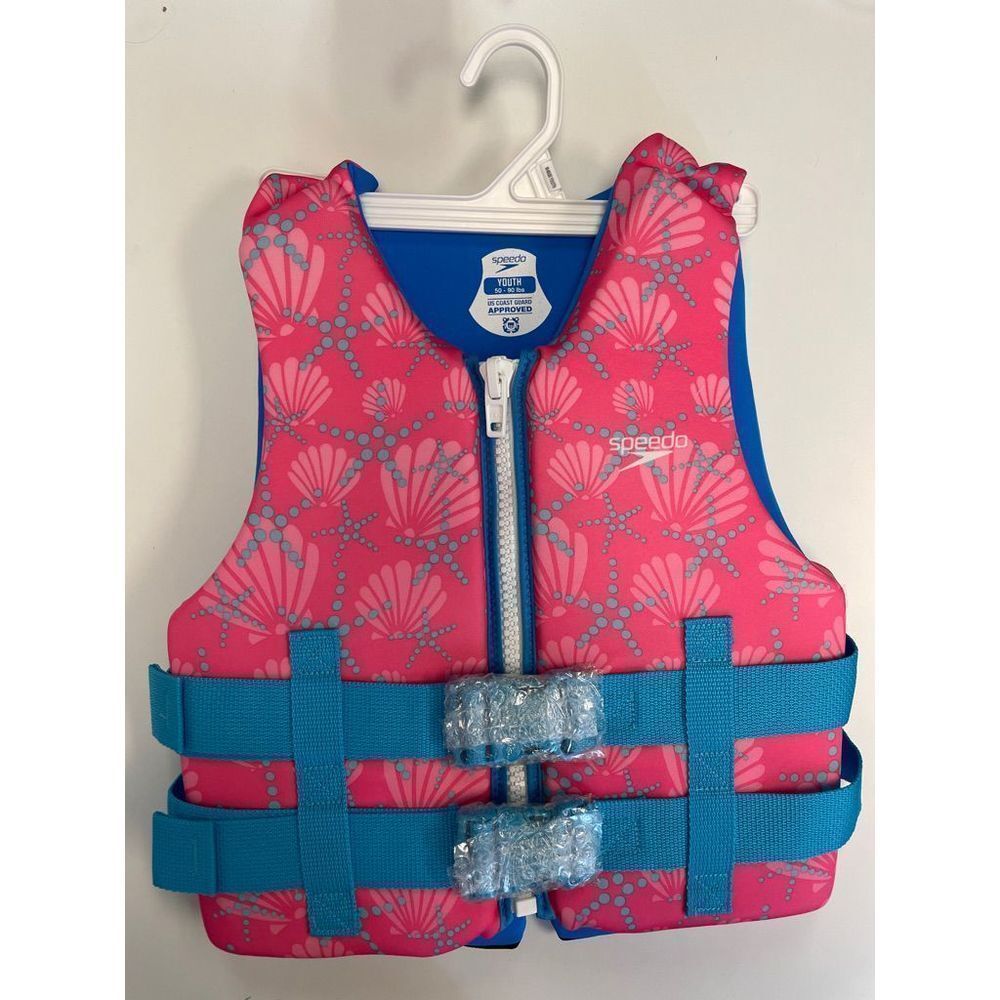 Speedo Kids Vest Life Preserver Very Pink Baby Blue Size Youth 50 - 90‎ l…